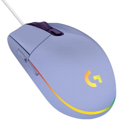 Miška LOGITECH Gaming G102 Lightsync, optički, 8000dpi, lilac, USB