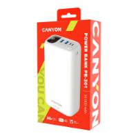 Mobilni USB punjač CANYON PB-301, 20W, 30000 mAh, bijeli