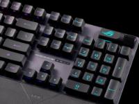 Tipkovnica ASUS ROG Strix Scope II RX, RGB, mehanička, ROG RX Red switch, US Layout, črna, USB