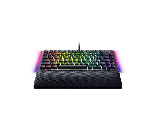 Tipkovnica RAZER BlackWidow V4 75%, mehanička, Orange switch, RGB, HR/US Layout, črna, USB