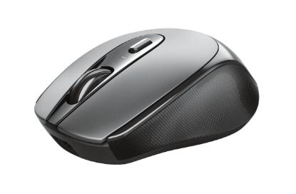 Miška TRUST Zaya Rechargeable, optički, 1600dpi, bežični, sivi