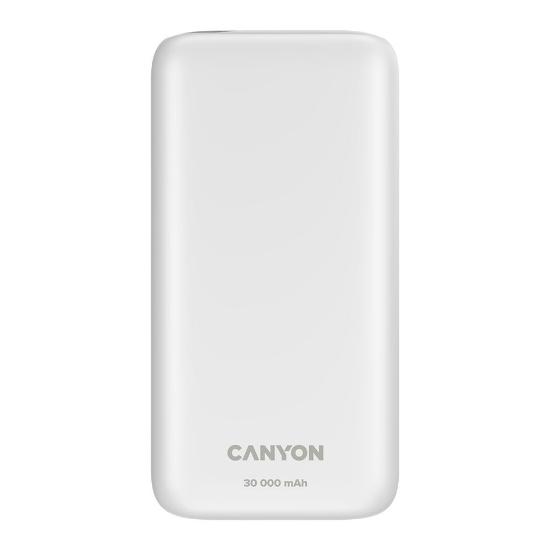 Mobilni USB punjač CANYON PB-301, 20W, 30000 mAh, bijeli