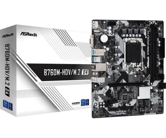 Matična plošća ASROCK B760M-HDV/M.2 D4, Intel B760, DDR4, mATX, s. 1700