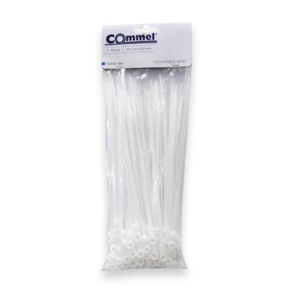 Plastične vezice za kabele, 4,3 x 220 mm, bijele, 100 kom