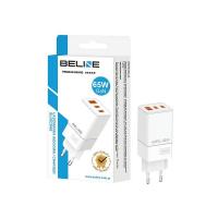 Kućni punjač BELINE BLN3CW65 GaN, 65W, PD3.0/QC3.0, 2xUSB-C + USB-A, bijeli