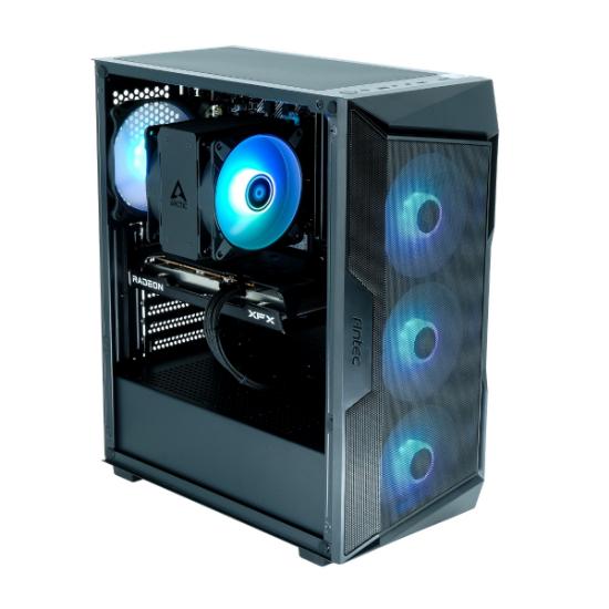 Računalo EPOCH Sirius / Ryzen 5 5600X, 16GB DDR4, 1TB SSD NVMe, AMD Radeon RX 6600 8GB, WiFi, Windows 11, crno