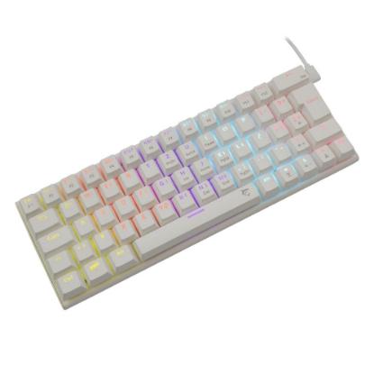 Tipkovnica WHITE SHARK GK-002122 Wakizashi, RGB, plavi switch, mehanička, UK/HR, bela, USB