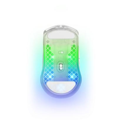 Miška STEELSERIES Aerox 3 Wireless, optički, bežični, RGB, 18000 CPI, beli, USB