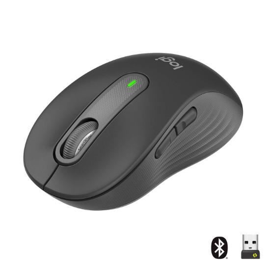 Miška LOGITECH M650, bežični, optički, 4000dpi, USB, BT, črni