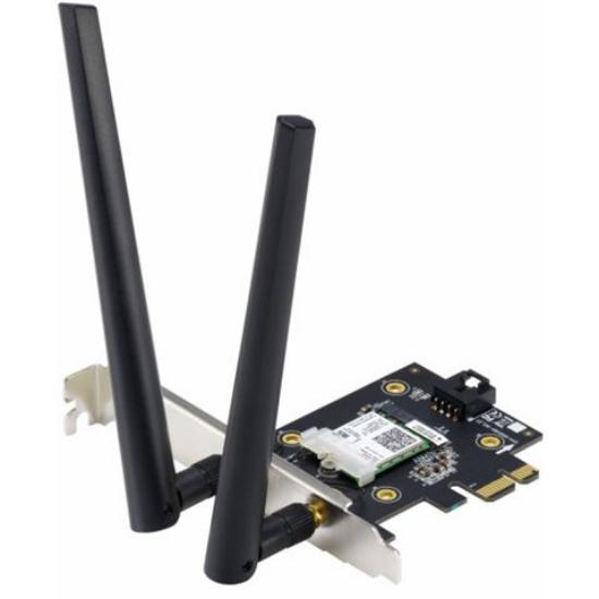 Mrežna kartica adapter PCI-E ASUS PCE-AX3000, AX3000, 802.11a/b/g/n/ax, Dual Band, 2x antena, za bežičnu mrežu