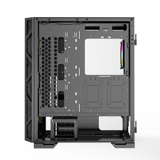 Ohišje BIT FORCE GIANT ARGB-TG4, E-ATX, RGB, črno, window, bez napajalnika