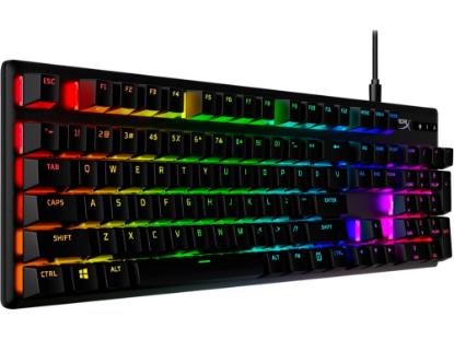 Tipkovnica HyperX Alloy Origins PBT, mehanička, HyperX Red switch, US/CRO layout, črna, USB