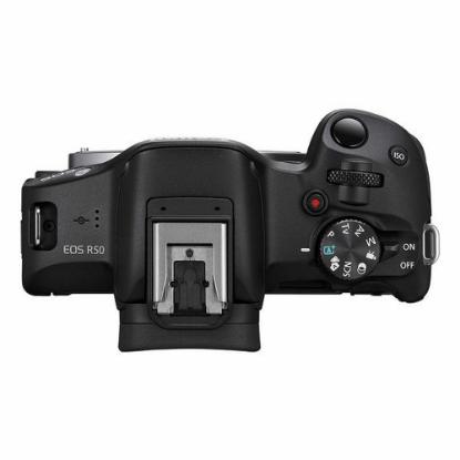 Digitalni fotoaparat CANON EOS R50 + RF-S 18-45mm + RF-S 55-210mm STM, 24,2 Mp, 4K Ultra HD, crni