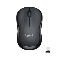 Miška LOGITECH M220 Silent, optički, bežični, črni, USB