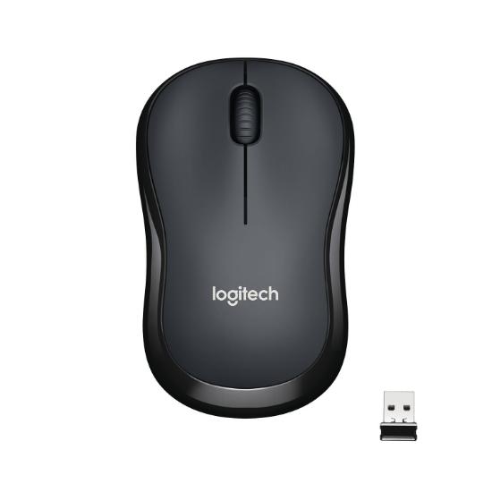 Miška LOGITECH M220 Silent, optički, bežični, črni, USB