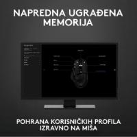 Miška LOGITECH Gaming G502 Hero RGB, optički, 25600dpi, črni, USB