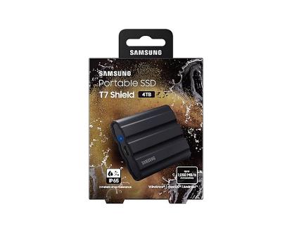 SSD vanjski 4TB SAMSUNG T7 Shield, MU-PE4T0S/EU , 1050 MB/s, V-Nand, crni