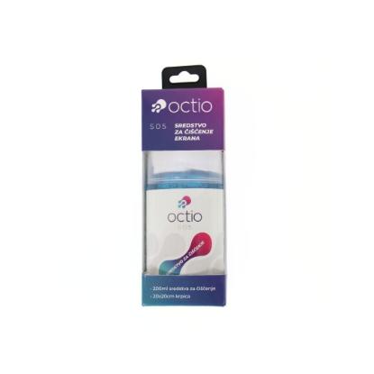Sredstvo za čišćenje OCTIO S05, za ekrane, krpica, sprej, 200ml