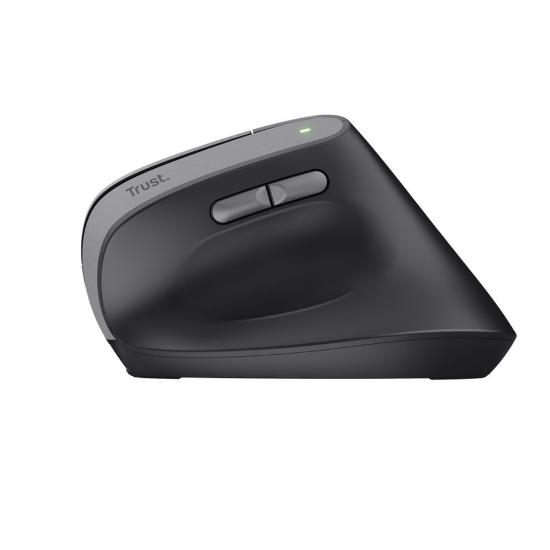 Miška TRUST Bayo II Ergonomic Wireless, optički, bežični, 2400dpi, črni