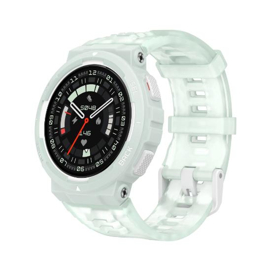 Pametni sat AMAZFIT Active Edge, 1.32", pametne obavijesti, zeleni