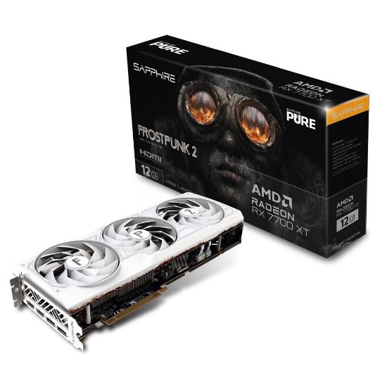 Grafična kartica SAPPHIRE Radeon RX 7700 XT Pure Frostpunk 2 Edition, 12GB GDDR6
