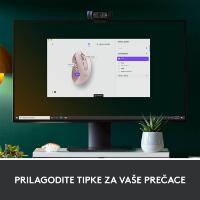 Miška LOGITECH M650, bežični, optički, 4000dpi, USB, BT, rozi