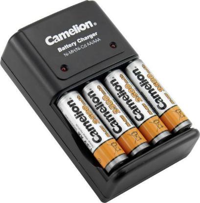Punjač baterija CAMELION BC1010B, 4x AA/AAA, 4 mjesta za punjenje, s baterijama 2500mAh