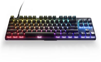 Tipkovnica STEELSERIES Apex 9 TKL, RGB, mehanička, OptiPoint switch, US layout, USB, črna