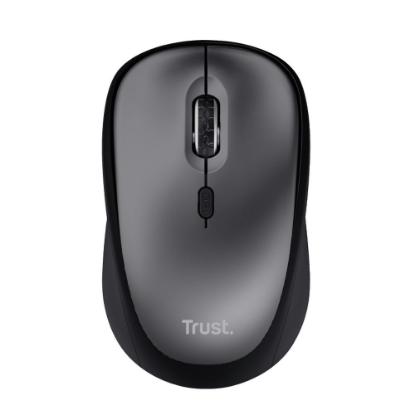 Miška TRUST Yvi+ Silent Wireless Mouse, optički, 1600dpi, bežični, USB, črni