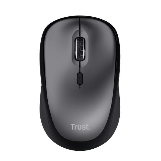 Miška TRUST Yvi+ Silent Wireless Mouse, optički, 1600dpi, bežični, USB, črni