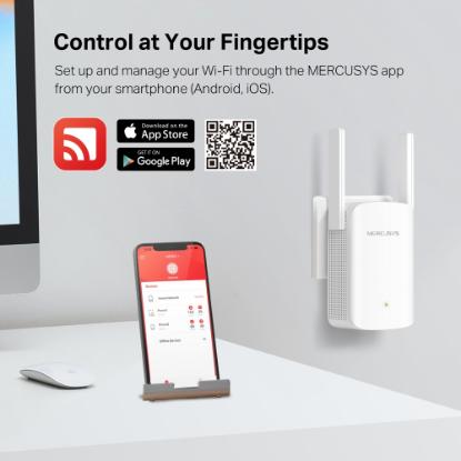 Wireless range extender MERCUSYS ME60X, 300Mbps/1201Mbps, 1x Gigabit port, 2x antene