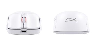 Miška HYPERX Pulsefire Haste 2 Wireless 6N0A9AA, 26000 DPI, bežični, beli