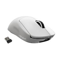 Miška LOGITECH Pro X Superlight, bežični, optički, 25600dpi, beli, USB