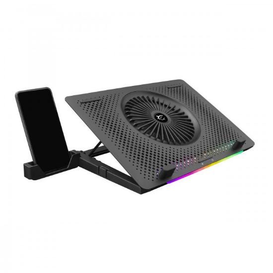 Hlađenje za laptop WHITE SHARK Ice Master GCP-33, RGB, do 15.6", crno