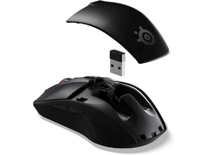 Miška STEELSERIES Rival 3 Wireless, optički, bežični, RGB, 18000 CPI, mat črni, USB