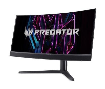 Gaming monitor 34" ACER Predator X34 Vbmiiphuzx UM.CXXEE.V01, UWQHD, OLED, 175Hz, 1ms, 1000cd/m2, G-Sync, ukrivljen, zvočnici, črni