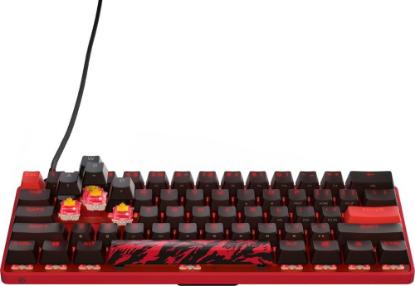 Tipkovnica STEELSERIES Apex 9 Mini Faze Clan, RGB, mehanička, OptiPoint switch, US layout, USB, crveno-črna