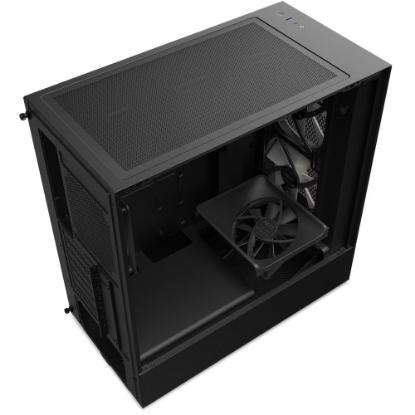 Ohišje NZXT H5 Flow RGB, MIDI, ATX, USB 3.2, USB-C, črno, bez napajalnika