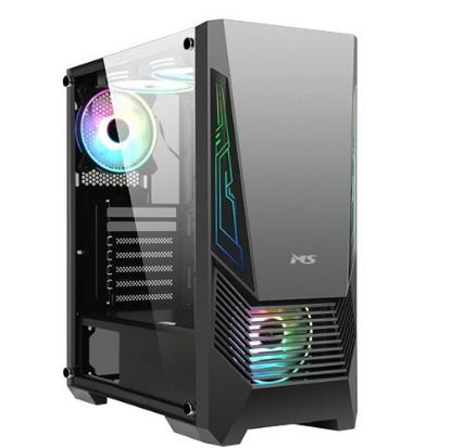 Ohišje MS ARMOR V305 gaming, MIDI, ATX, window, črno, bez napajalnika