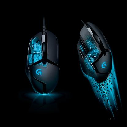 Miška LOGITECH Gaming G402 Hyperion Fury, DeltaZero, 4000dpi, črni, USB