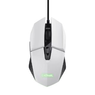 Miška TRUST GXT 109W Felox, RGB, optički, 6400dpi, beli