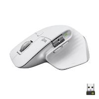 Miška LOGITECH MX Master 3S Performance, laserski, bežični, BT, Unifying receiver USB, beli