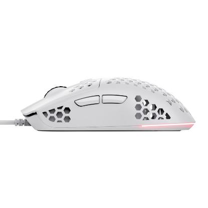 Miška TRUST GXT928 Helox, RGB, optički, 6400dpi, beli