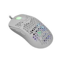 Miška WHITE SHARK Galahad GM-5007, 6400dpi, RGB, optički, žičani, beli