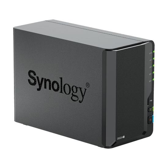 SYNOLOGY DS224+ DiskStation 2-bay NAS server, 2.5"/3.5" HDD/SSD, Wake on LAN/WAN, 2GB, G-LAN, 2x USB 3.2