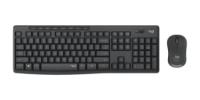 Tipkovnica + miška LOGITECH MK295 Silent Wireless Combo, brezžična, črna, USB