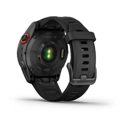 Pametni sat GARMIN Fenix 7S Solar, HR, GPS, multisport, crni/crni remen