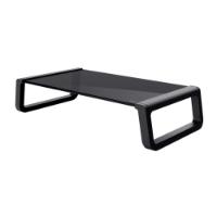 Stalak za monitor TRUST Monta, stolni, do 10kg, stakleni, crni