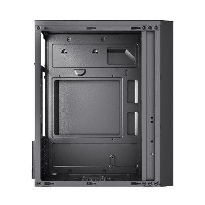 Ohišje SBOX PCC-12, mATX Mid Tower, črno, bez napajalnika