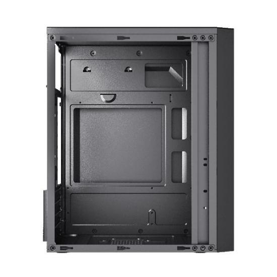 Ohišje SBOX PCC-12, mATX Mid Tower, črno, bez napajalnika
